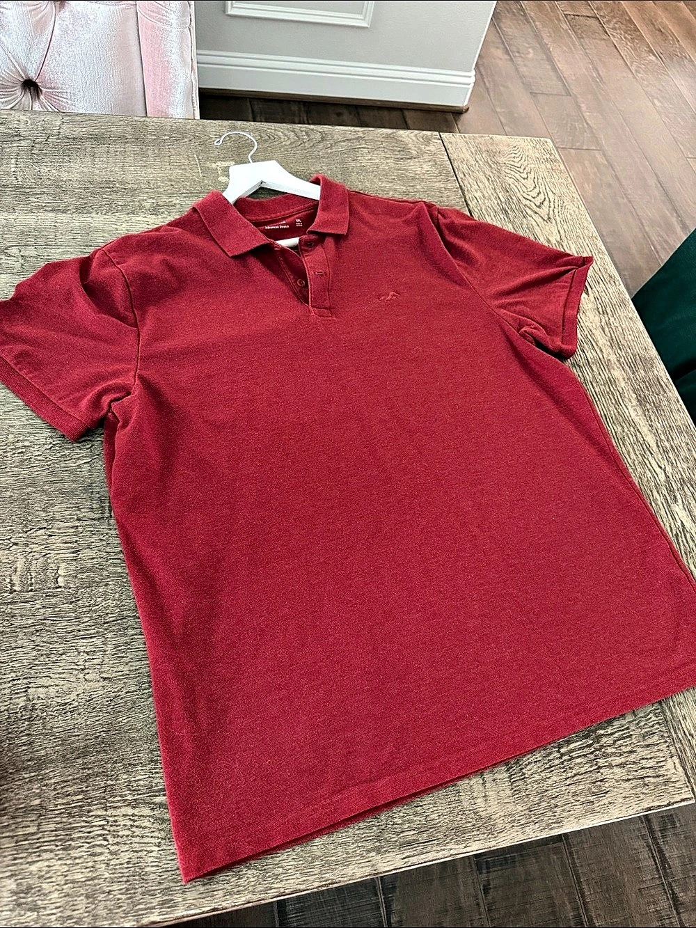 Hollister Advanced Stretch Icon Polo Shirt Red XXL